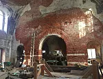 Обследование кирпичных стен храма