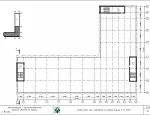 Схема плана тех. надстроек на кровле; Корпус А; М 1:200