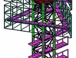 Расчетная модель рекламного пилона