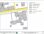 Схема ситуационного плана с координатами границ земельного участка и координатами объекта М 1:2000