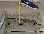 Замер толщины конструкции пола