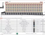 Фасад в осях 1*-15; Корпус А; М 1:200