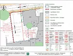 Схема планировочной организации земельного участка, совмещенная со схемой транспортной организации территории М 1:500